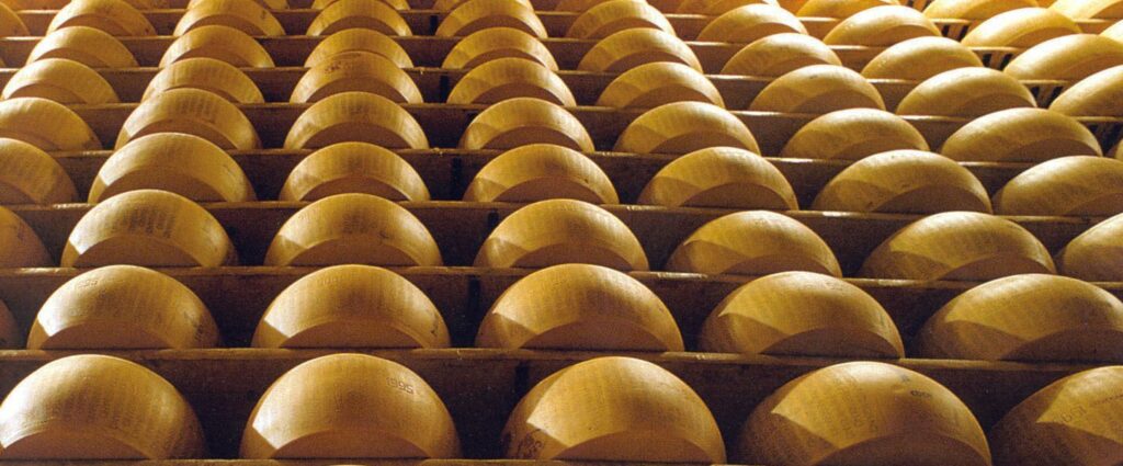 Magazzino di stagionatura Parmigiano Reggiano DOP